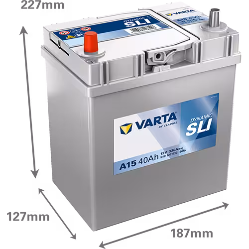 Varta Akü A15 12V 40 Ah Amper 330EN DYNAMIC SLI