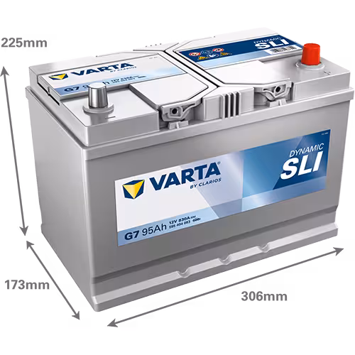 Varta Akü G7 12V 95 Ah Amper 830EN DYNAMIC SLI
