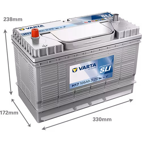 Varta Akü H17 12V 105 Ah Amper 800EN DYNAMIC SLI