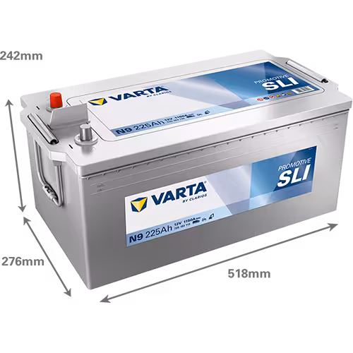 Varta Akü N9 12V 225 Ah Amper 1150EN PROMOTIVE SLI