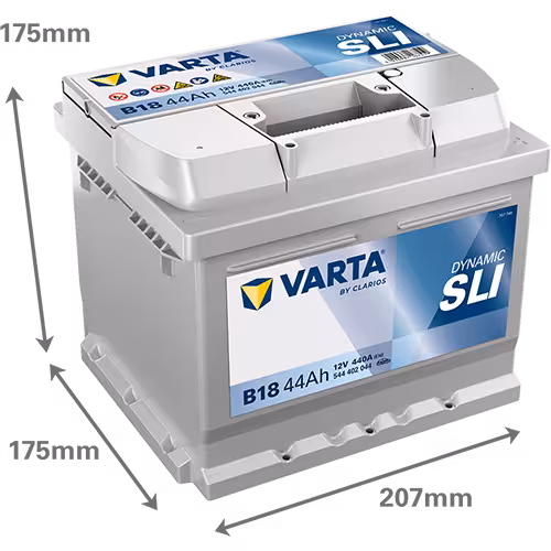 Varta Akü B18 12V 44 Ah Amper 540EN DYNAMIC SLI
